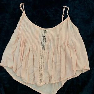 Pink island girl crop top